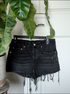 Free People Button Fly Mid-rise Cutoff Shorts